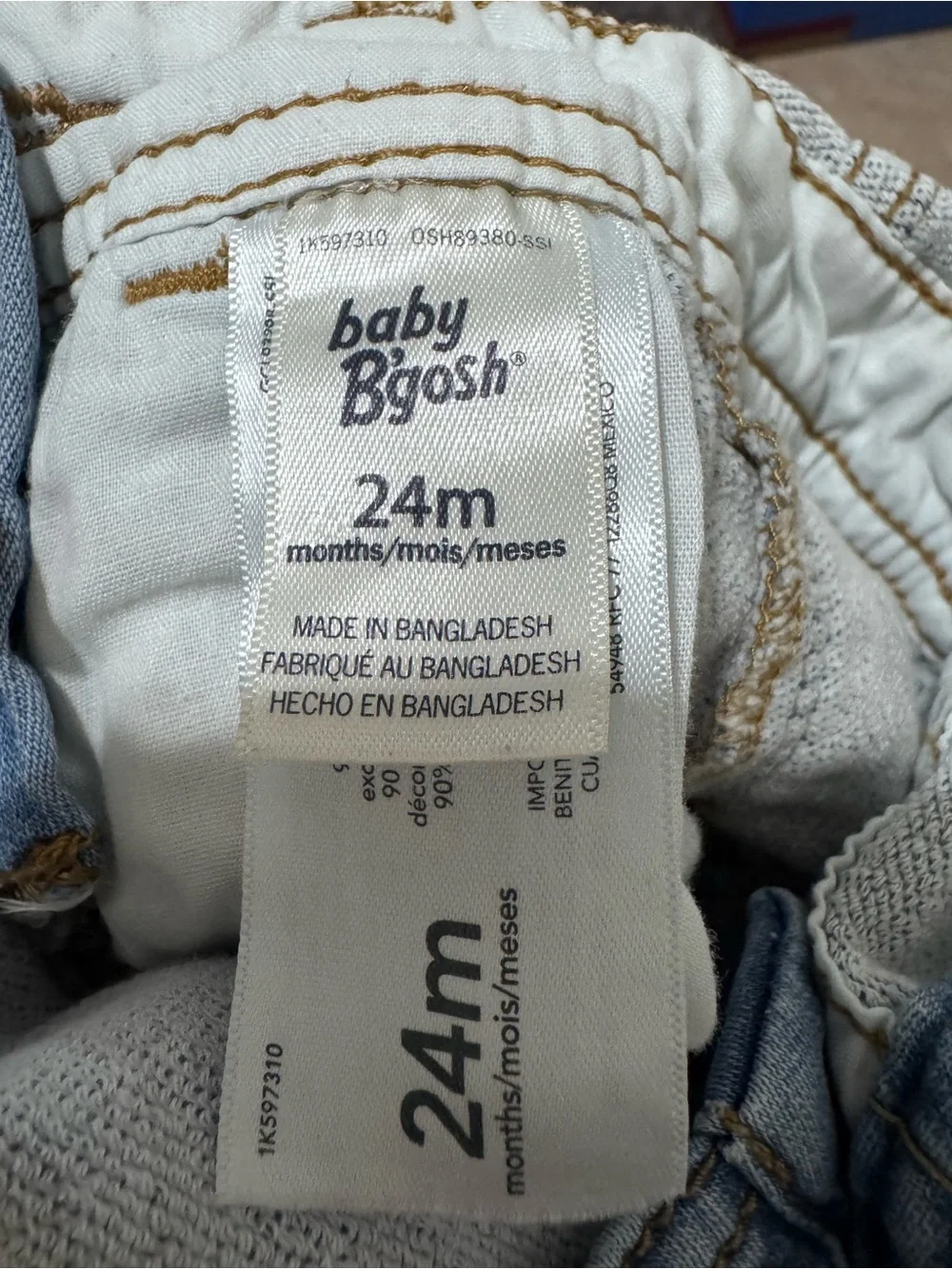 GAP Light Wash Denim Overalls with Tied Waist